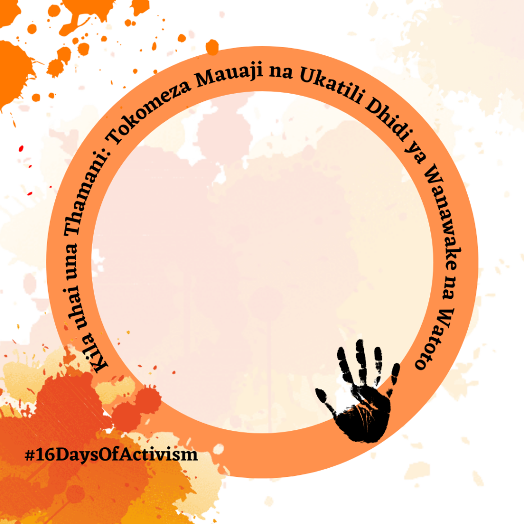 16 Days of Activism Against Gender Based Violence Campaign 2022